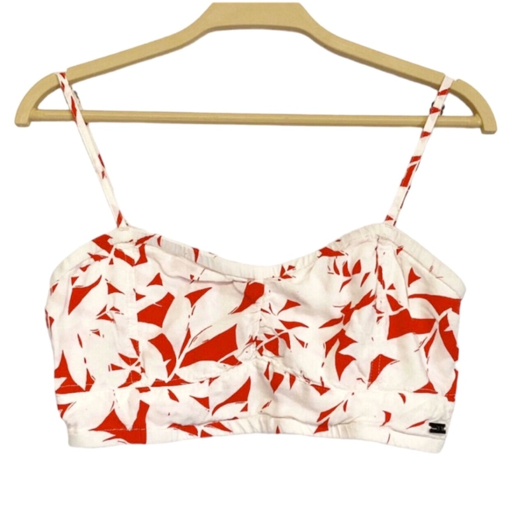 Roxy tropical print bandeau tanktop Size Medium